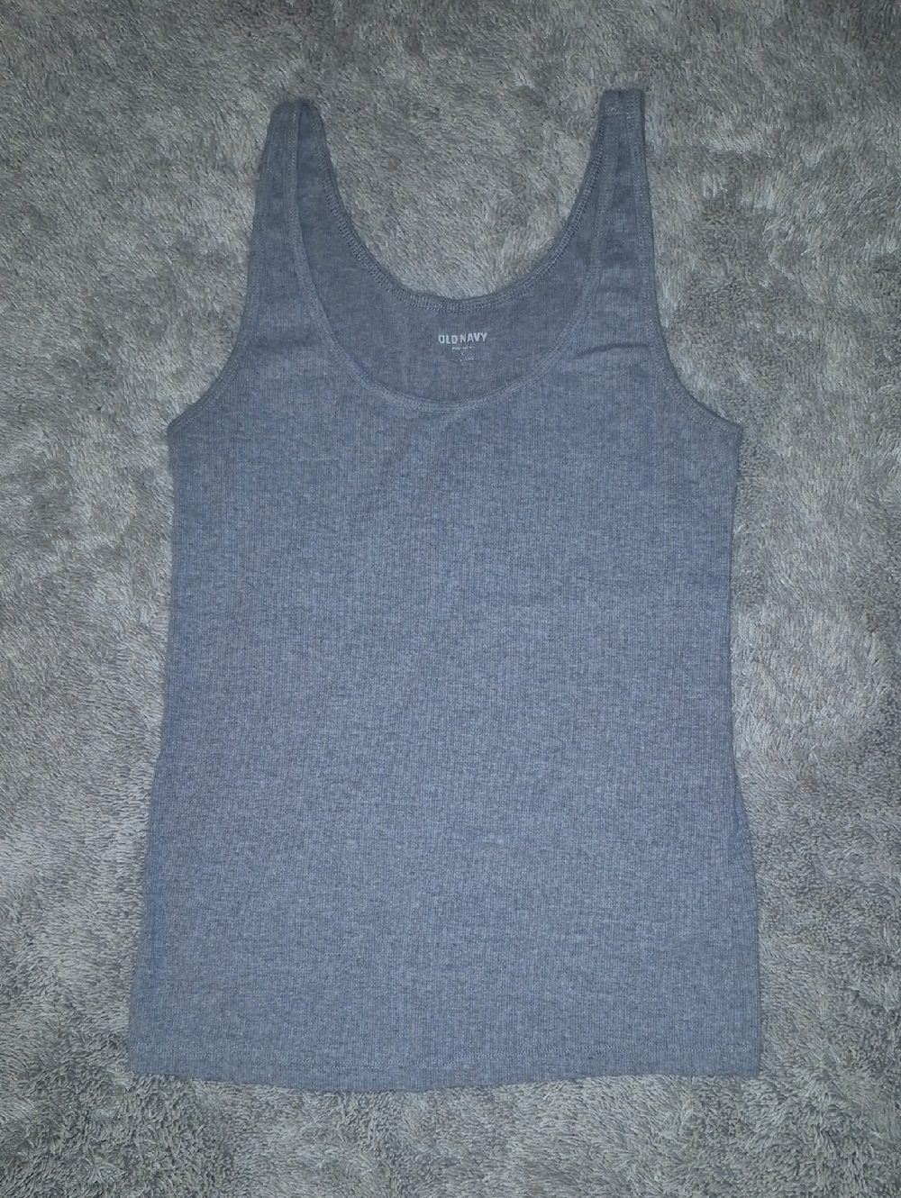 Old Navy Blue-Gray Ribbed Tank Top